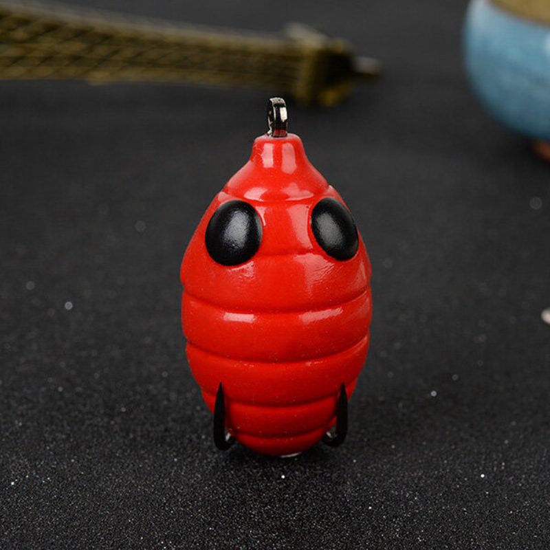 Új Silkworm Chrysalis Egg Shape Fishing Lure High Simulation Soft Horgászcsali