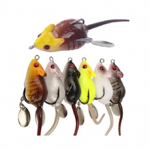 Y118 5cm 10.5g 3d Eyes Soft Mouse Bait Bells Sound Fishing Lure Frog Silicon Mesterséges Csali