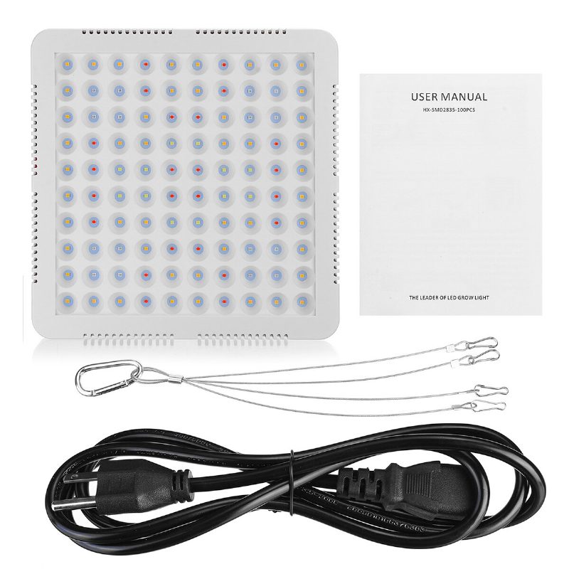 100 Led Grow Light Teljes Spektrumú Panel Beltéri Hidrovega Virágos Növényi Lámpához