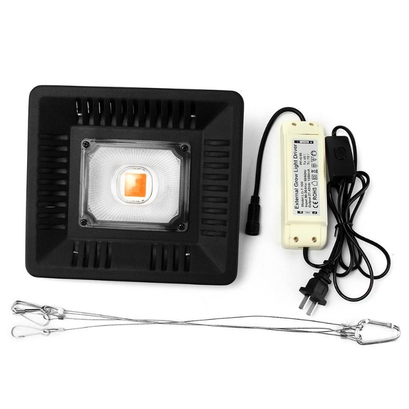 100 W Teljes Spektrumú Cob Led Grow Flood Light Vízálló Növényi Zöldségvirág Hidroponikus Lámpa Ac90-264v