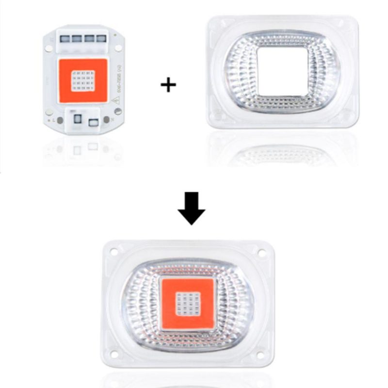 20 W 30 W 50 W Vízálló Led Chip Lencse Reflektorral Teljes Spektrumú Növekedési Fény Növényekhez Ac 110 V/220 V