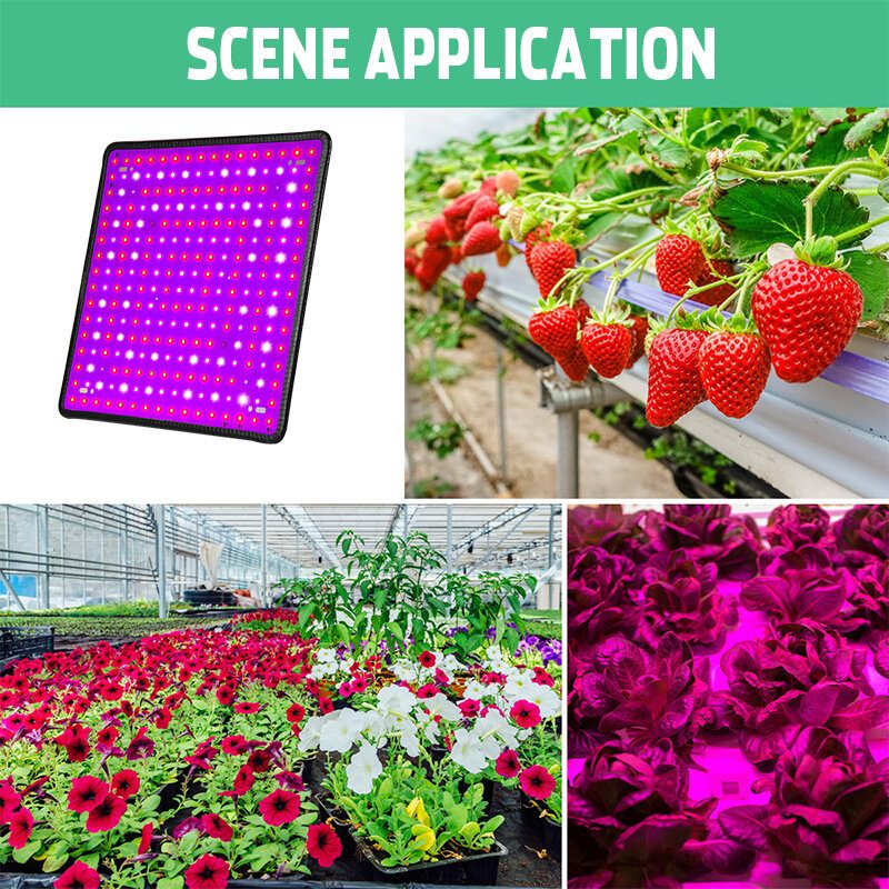 256 Led Grow Light Növekvő Lámpa Teljes Spektrumú Beltéri Virágos Növények Hidroponikus Számára