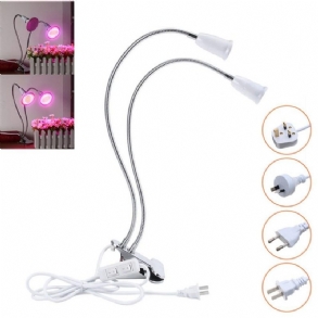 30 cm-es Állítható Kétfejű Lámpatartós Izzóadapter Be/ki Kapcsolóval Az E27 Led Grow Light Számára