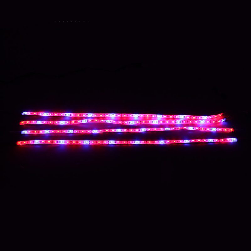 4 Db 20w 36 Led Grow Light Strip Piros:kék 4:1 Vízálló Led Plant Eu/us Plug Ac100-240v