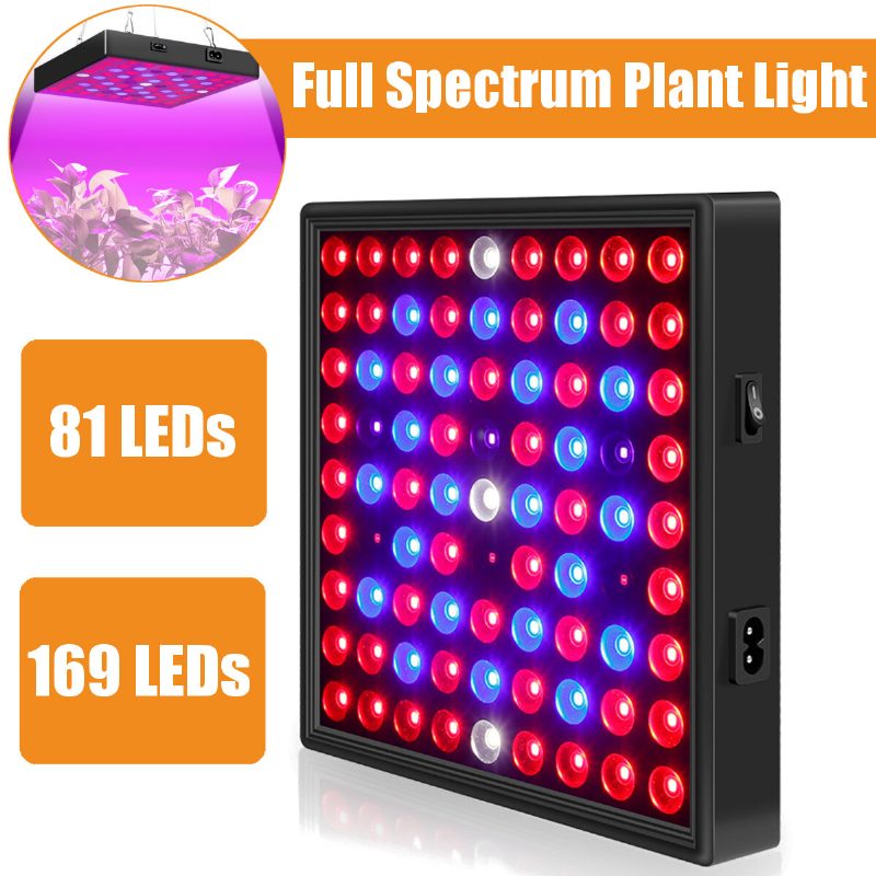 Ac110-240v Led Grow Light Teljes Spektrumú Növényi Lámpa Beltéri Hidroponikus Vegavirágokhoz