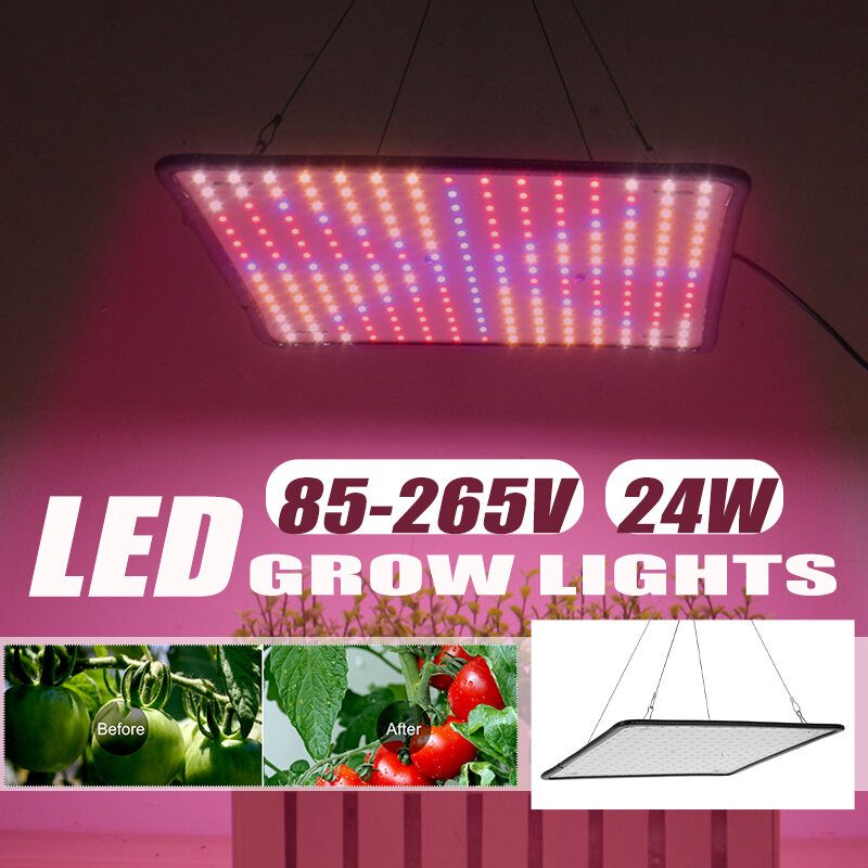 Ac85-265v 225led 24w Grow Light Teljes Spektrumú Led Növénytermesztési Fény Vega Virágzó Lámpa Beltéri Használatra