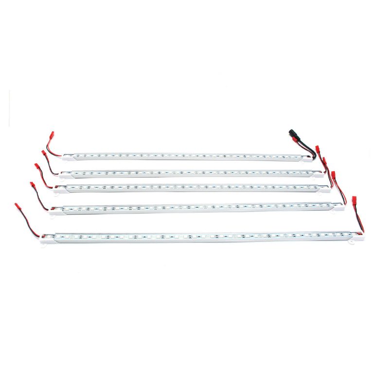 Dc12v 5db 50cm Vízálló Smd5050 Piros:kék 5:1 36led Szalagos Növényi Kerti Növekedési Fény+5a Hálózati Adapter