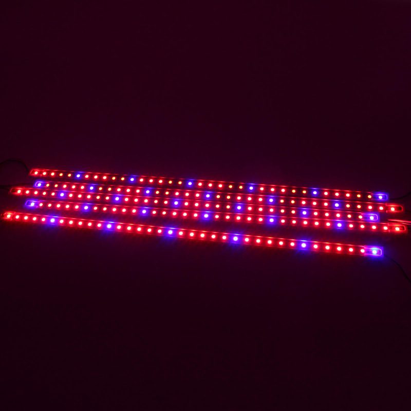 Dc12v 5db 50cm Vízálló Smd5050 Piros:kék 5:1 36led Szalagos Növényi Kerti Növekedési Fény+5a Hálózati Adapter