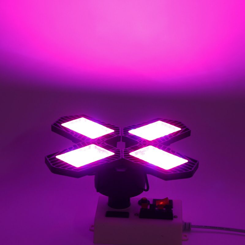 E26/e27 132led Grow Light 2835 Teljes Spektrumú 4 Lapátos Hidroponikus Növényi Zöldség Virág Lámpa Ac85-265v