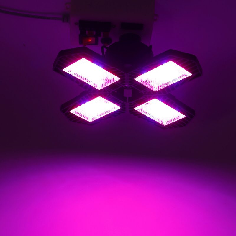 E26/e27 132led Grow Light 2835 Teljes Spektrumú 4 Lapátos Hidroponikus Növényi Zöldség Virág Lámpa Ac85-265v