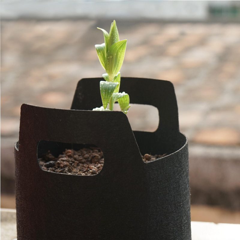 Grow Bag Fabric Planter Cserép Burgonya Paradicsom Virág Gyümölcs Zöldség Újrafelhasználható Tasak