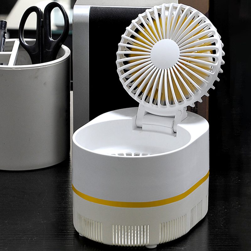 H35844 Mosquito Eradicatio Asztali Ventilátor 3 Sebességes Szélsebesség Led Fény Hűtőventilátorok Usb Töltés Szúnyogölő