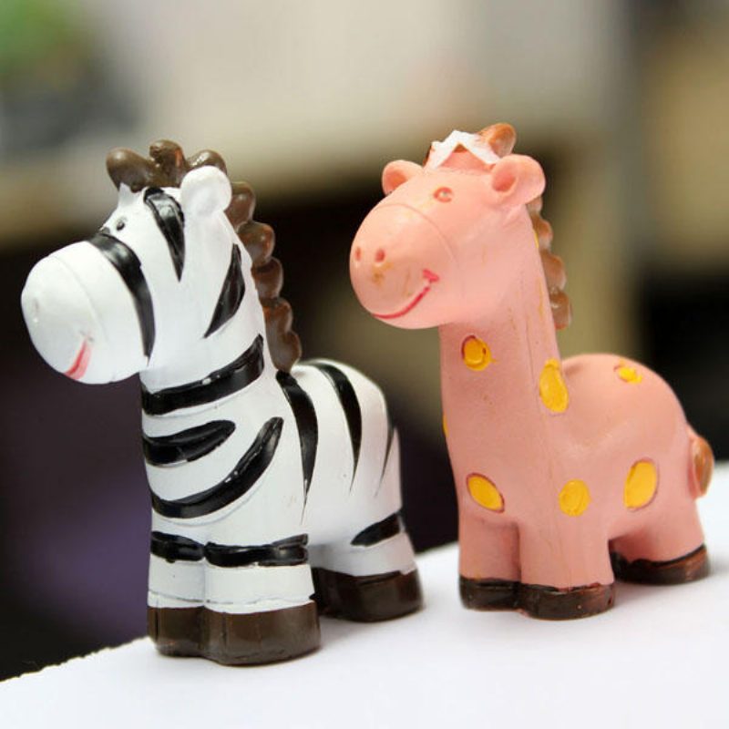 Mini Aranyos Zebra Mikro Táj Dekoráció Kerti Barkács