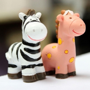 Mini Aranyos Zebra Mikro Táj Dekoráció Kerti Barkács