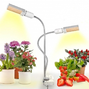 Relassy Led Grow Lights Plant Light Teljes Spektrumú Sárga Fény Led Növekedés És Virágzás Dupla Fejű Hattyúnyak Tömlő Rozsdamentes Acél