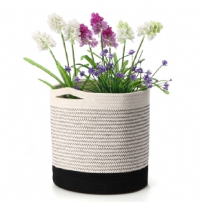 Tvird Woven Cotton Rope Basket Organizer Tárolókosár Plant Pots Szennyeskosár