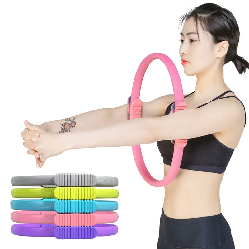 38 cm-es Dual Grip Pilates Ring Kör Alakformáló Sport Fitness Gyakorló Jóga Kit Készlet