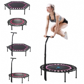 40"/50" Fitness Silent Mini Trambulin Állítható Fogantyúval Felnőttek Gyerekek Beltéri Gym Bungee Rebounder Jump Trainer