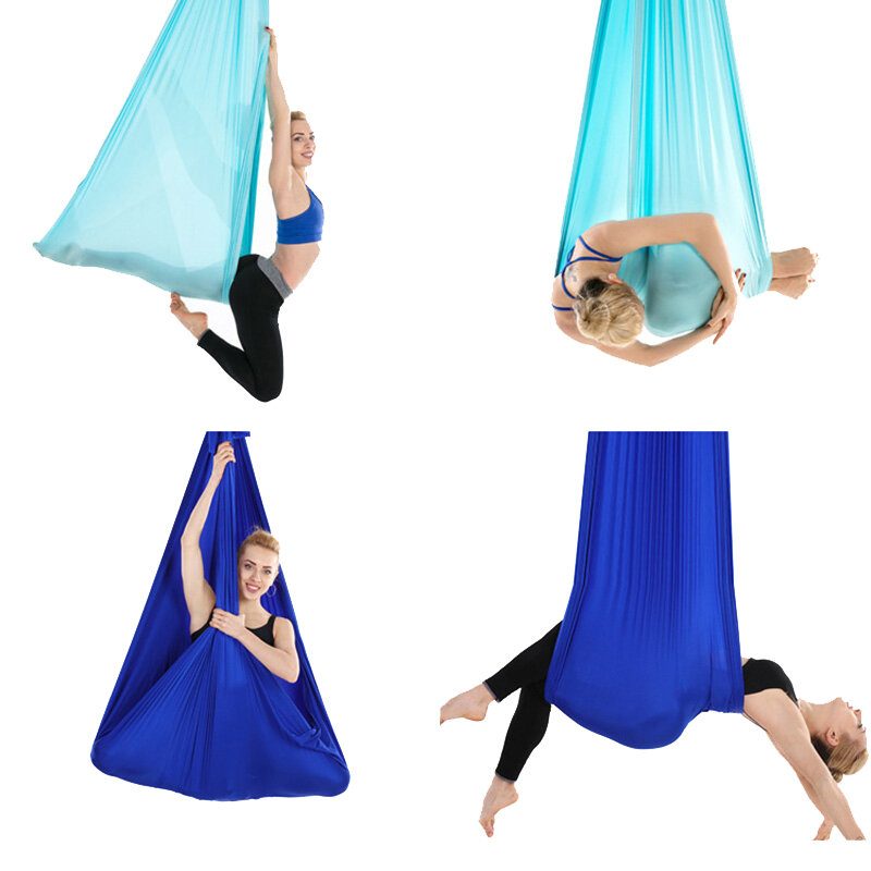 Aerial Yoga Swing Sling Hammock Inversion Anti-gravitációs Edzőterem Jóga Pilates Kiegészítőkkel