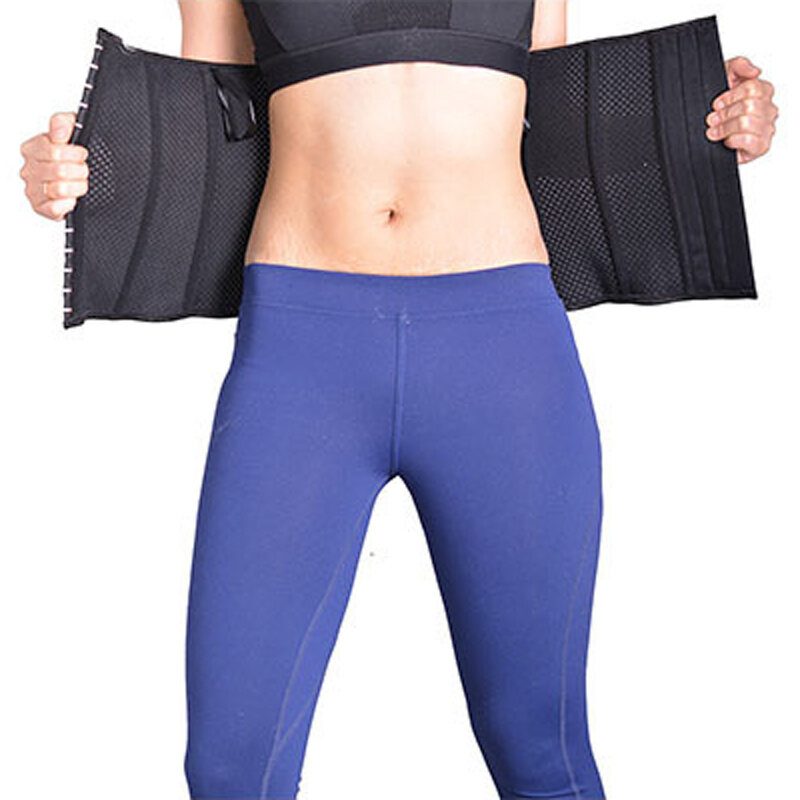 Body Shaper Izzadás Derék Trimmer Izzadság Edző Fűző Sport Jóga Edzőterem Edzés Pilates Állítható Tartós Hasi Zsírégető Forró Nőknek