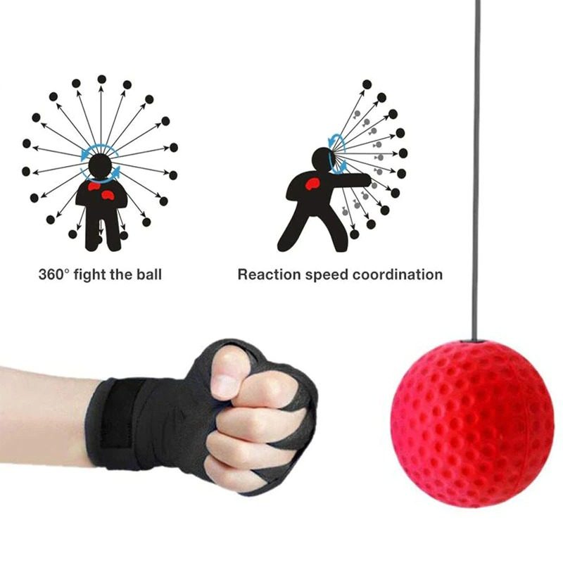 Bokszfelszerelés Speed Ball Fejre Szerelhető Edzés Hand Eye Reaction