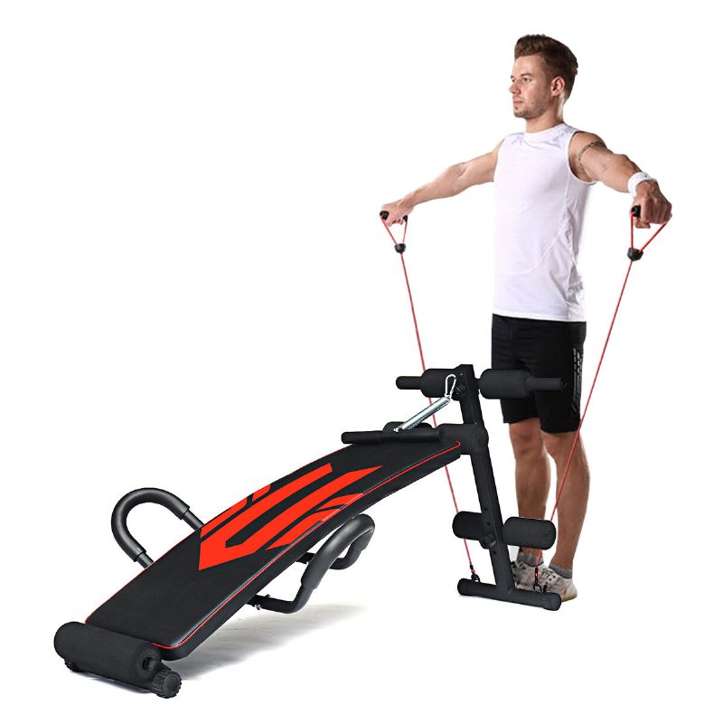 Geemax Sb-02 Állítható Ülőpad Fitness Kötéllel Rugóerősítő Push-up Kartámaszok Háthosszabbításhoz Otthoni Sport Hasi Edző Eszköz