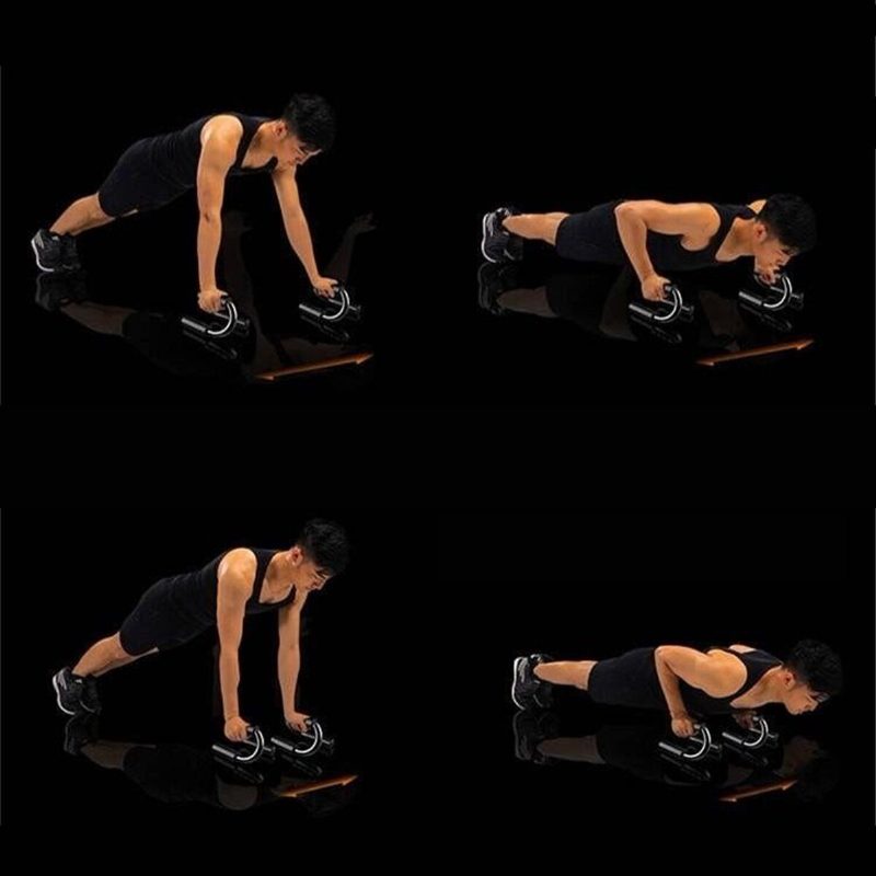 Kezdőlap Erősítő Edzés Fitness Szett Hasi Kerék Görgő Push Up Stand Kesztyűk Kézi Fogó Ugrókötél