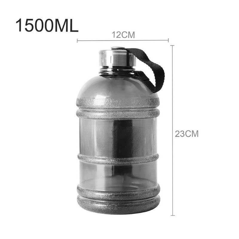 Nagy Űrtartalmú Vizespalack 1l/1.5l/2.2l Shaker Palack Fogantyúval