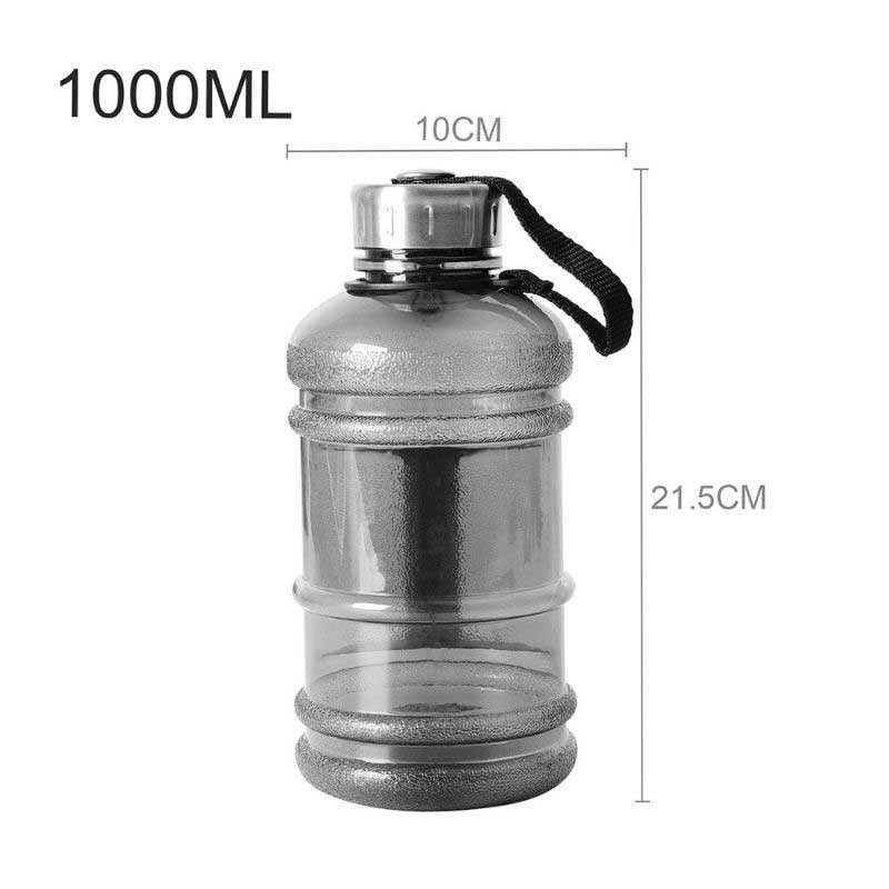 Nagy Űrtartalmú Vizespalack 1l/1.5l/2.2l Shaker Palack Fogantyúval