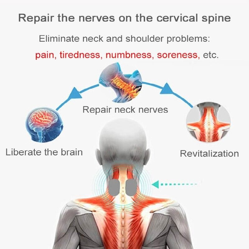 Neck Massager Tool Vállpontok Test Nyaki Gerinc Vontatása