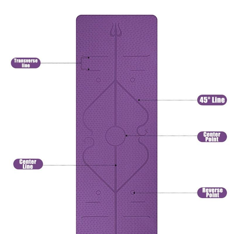 Tpe Jógaszőnyeg Position Line Csúszásmentes Szőnyegszőnyeggel Kezdőknek