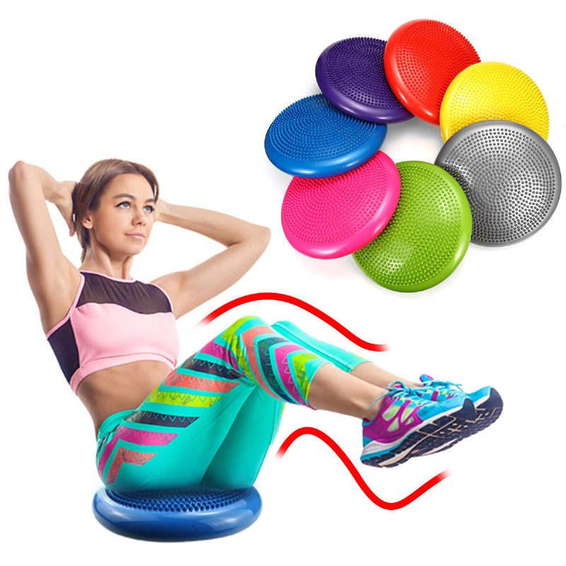 Yoga Balance Board Fitness Body Stabil Disc Kézi Pumpával