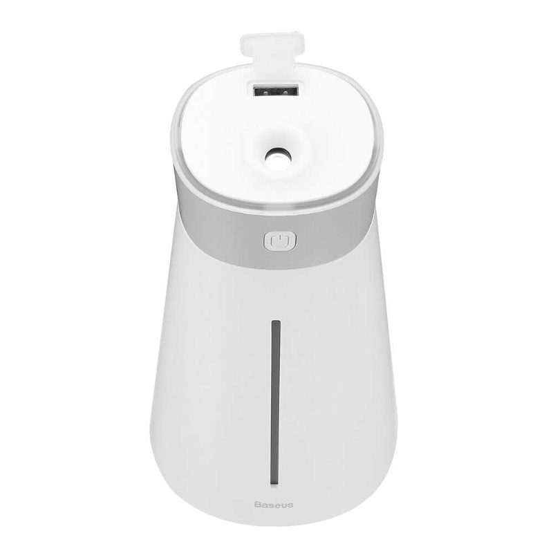 Baseus 380ml 12h Légpárásító Aroma Illóolaj Diffúzor Usb Ventilátor Lámpával Autós Otthoni Irodába