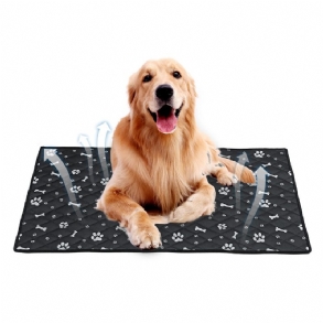 Fiber Pet Dog Cat Puha Nyári Hűtőszőnyeg Ágy Chilly Pad Párna Fekete S/m/l/xl