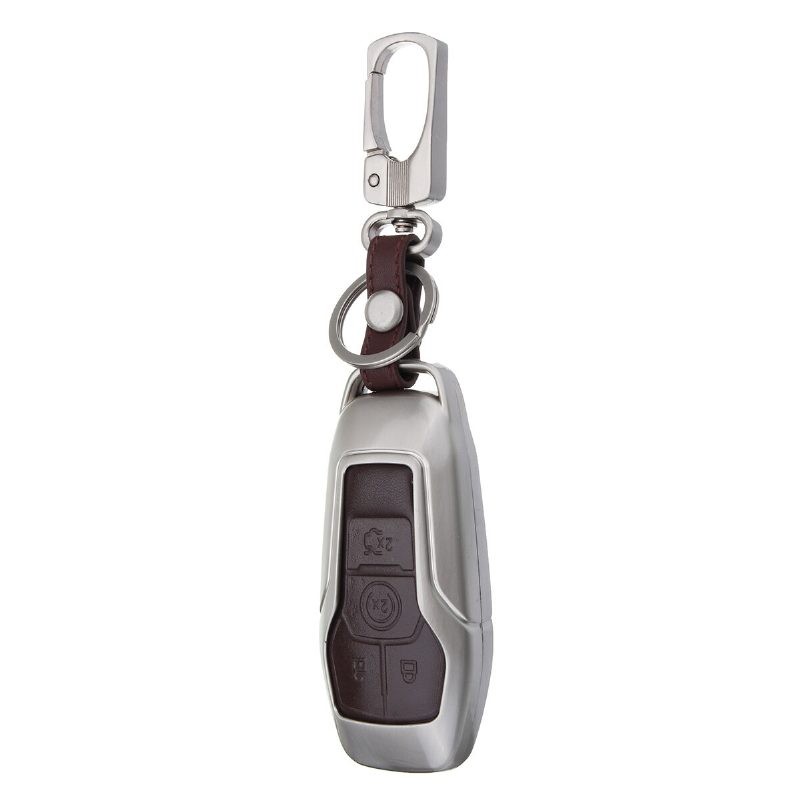 Ötvözet Smart Remote Key Shell Pu Bőr Tokborítás Ford Lincoln 4/5 Gombhoz