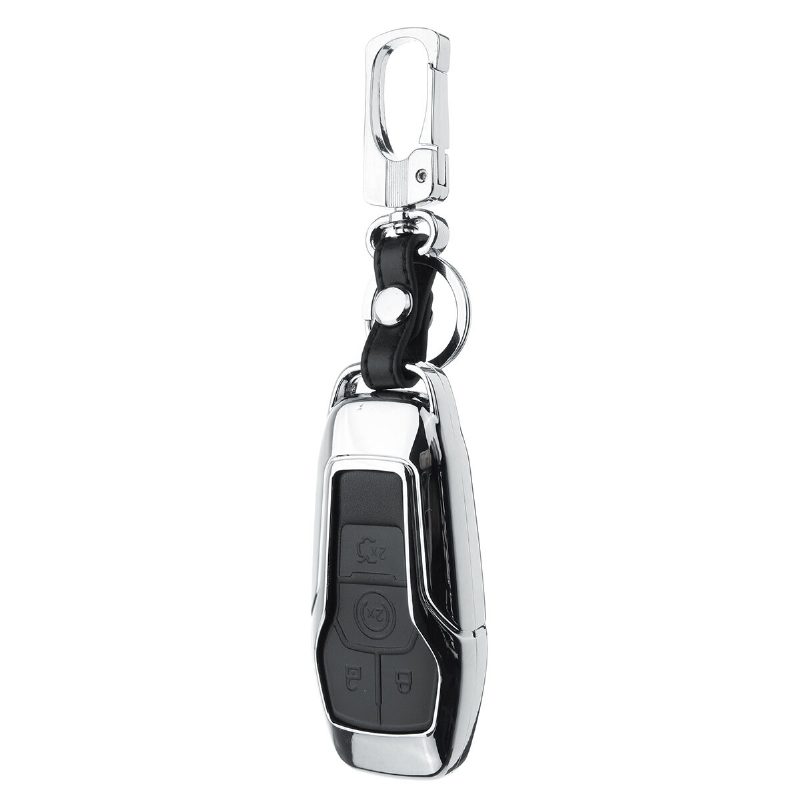 Ötvözet Smart Remote Key Shell Pu Bőr Tokborítás Ford Lincoln 4/5 Gombhoz