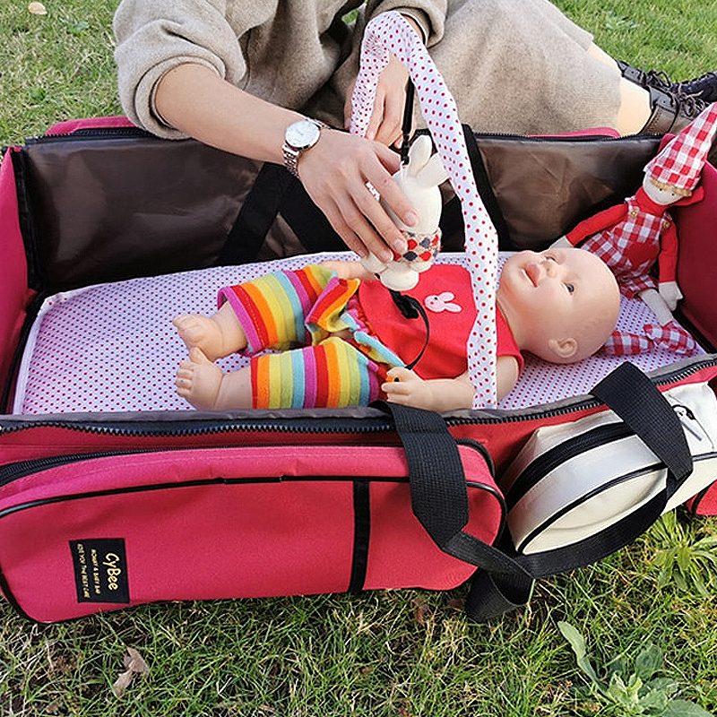 Mommy Bag Hordozható Babaágy Összecsukható Ágy