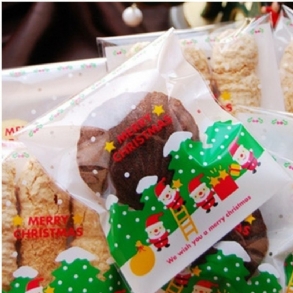 100db Karácsonyi Keksz Cukorka Ajándék Süti Édes Táska