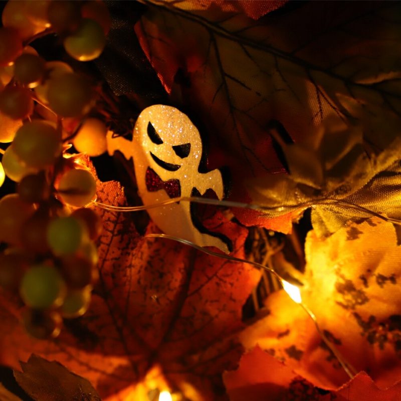 20led Halloween Party Koszorú Garland Light Otthoni Fali Díszek