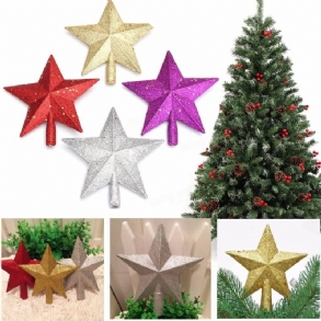 3d Fényes Csillogó Csillag Karácsonyfa Tetejére Karácsonyi Dekoráció