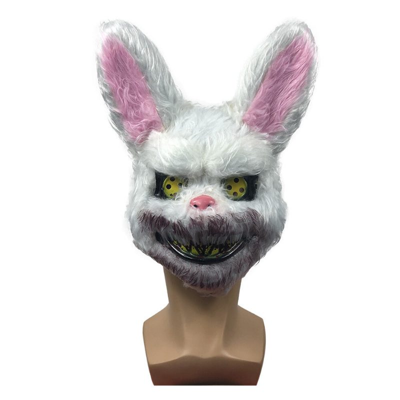 Bloody Killer Rabbit Bear Maszk Scary Halloween Mask Plüss Cosplay Horror