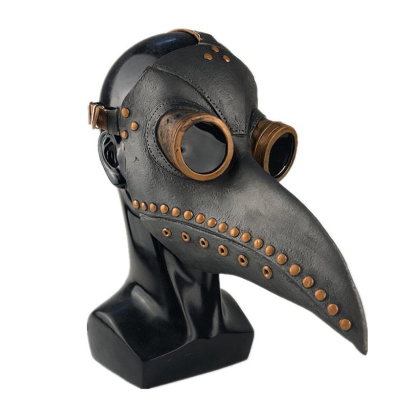 Halloween Cosplay Steampunk Plague Doctor Mask Madárcsőr Kellékek Retr Gótikus Maszkok