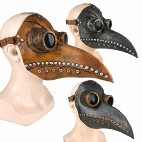 Halloween Cosplay Steampunk Plague Doctor Mask Madárcsőr Kellékek Retr Gótikus Maszkok