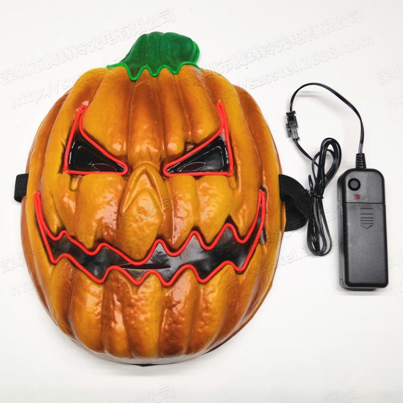 Halloween Maszk Cosplay Maszkok Led Világító Punpkin Partyhoz