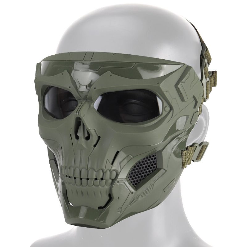 Halloween Skull Tactical Airsoft Maszk Paintball Cs Katonai Védősisak Teljes Arcra