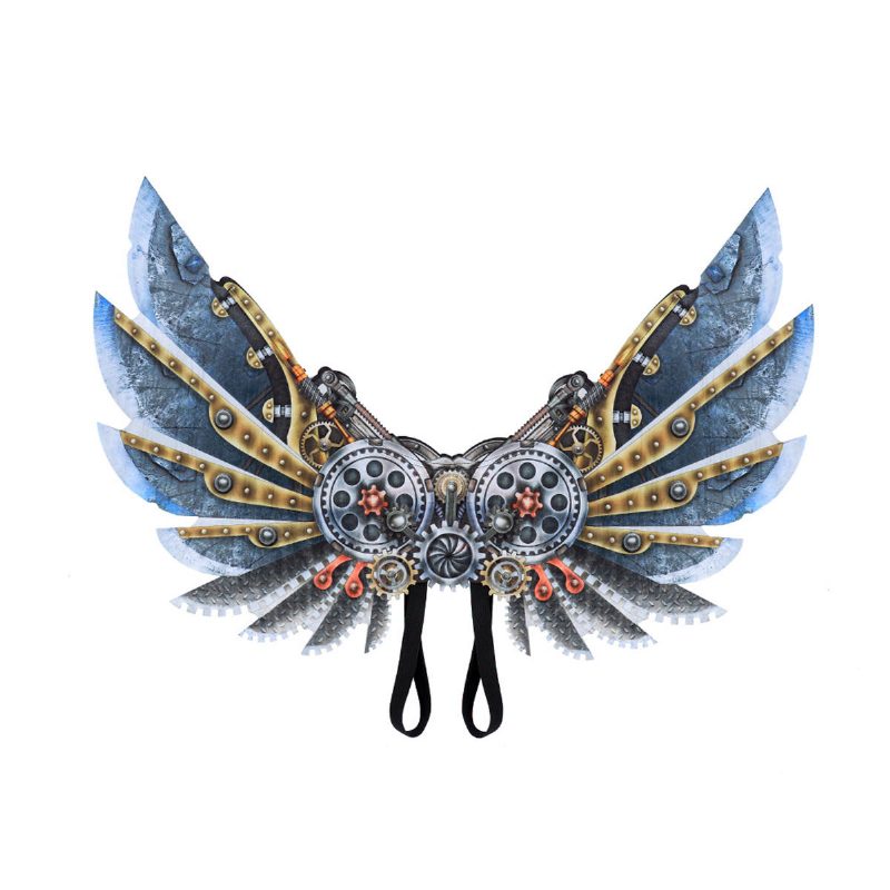 Mardi Gras Steampunk Gear Wings Cosplay Karneváli Parti Unisex Jelmez Szárnytámaszok