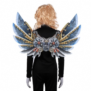 Mardi Gras Steampunk Gear Wings Cosplay Karneváli Parti Unisex Jelmez Szárnytámaszok