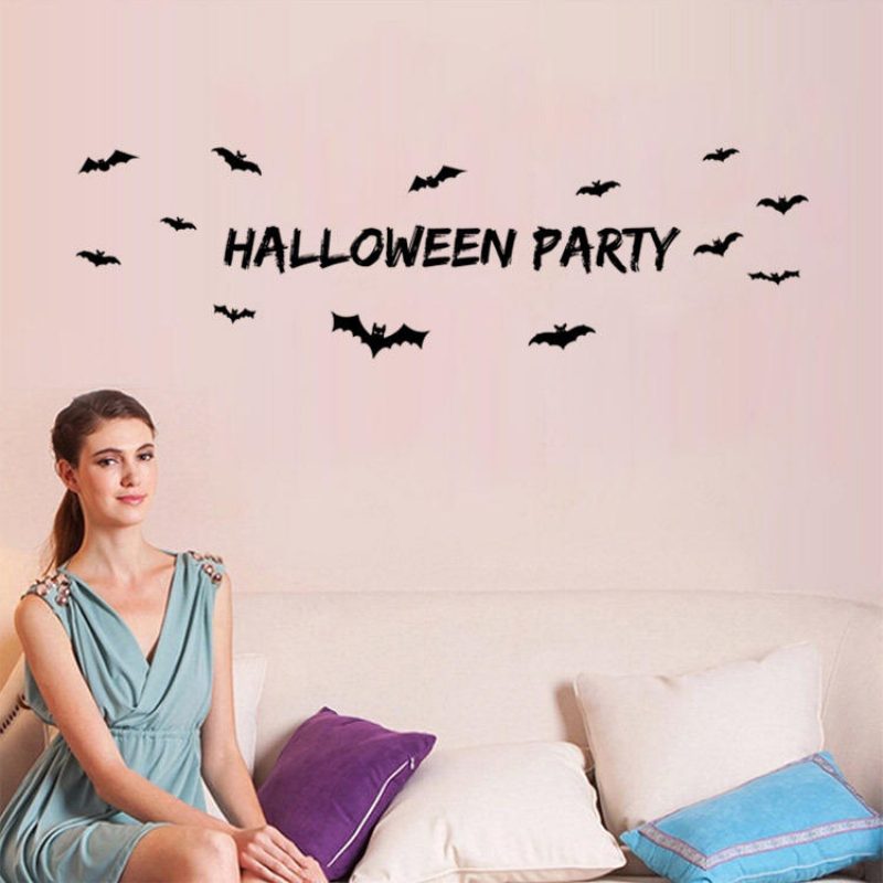 Miico Aw9352 Halloween Falmatrica Levehető Matrica Party Dekorációhoz Szobadíszekhez