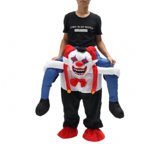 Ördög Bohóc Uniszex Törpe Carry Me Fancy Piggy Back Ride On Dress Mascot Jelmez Party Nadrág