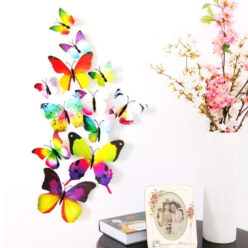 12db 3d Butterfly Design Matrica Art Falimatricák Szoba Ációk Kezdőlap